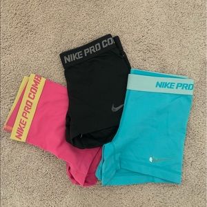 Colorful Nike 4” biker shorts